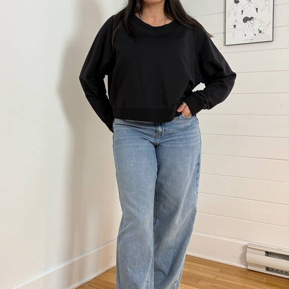 Acne studios mixed media silk blend pullover - Picture 2 of 6